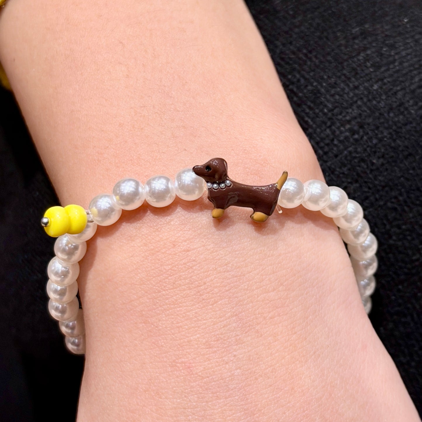 PLAYFUL PEARL PUP BRACELET