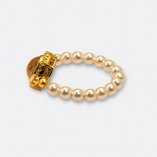 Solar Pearl Ring