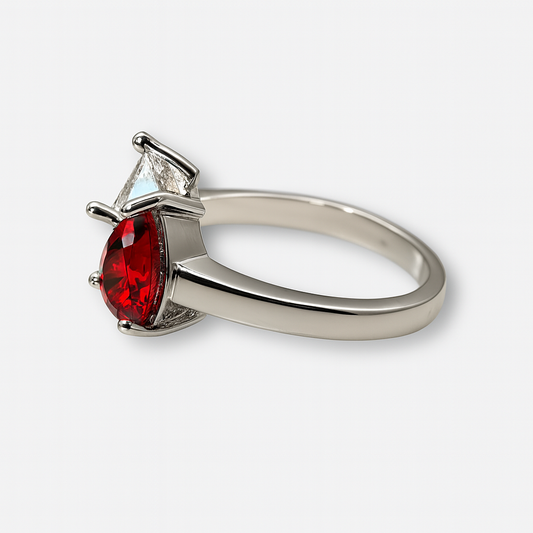 Scarlet Duet Ring