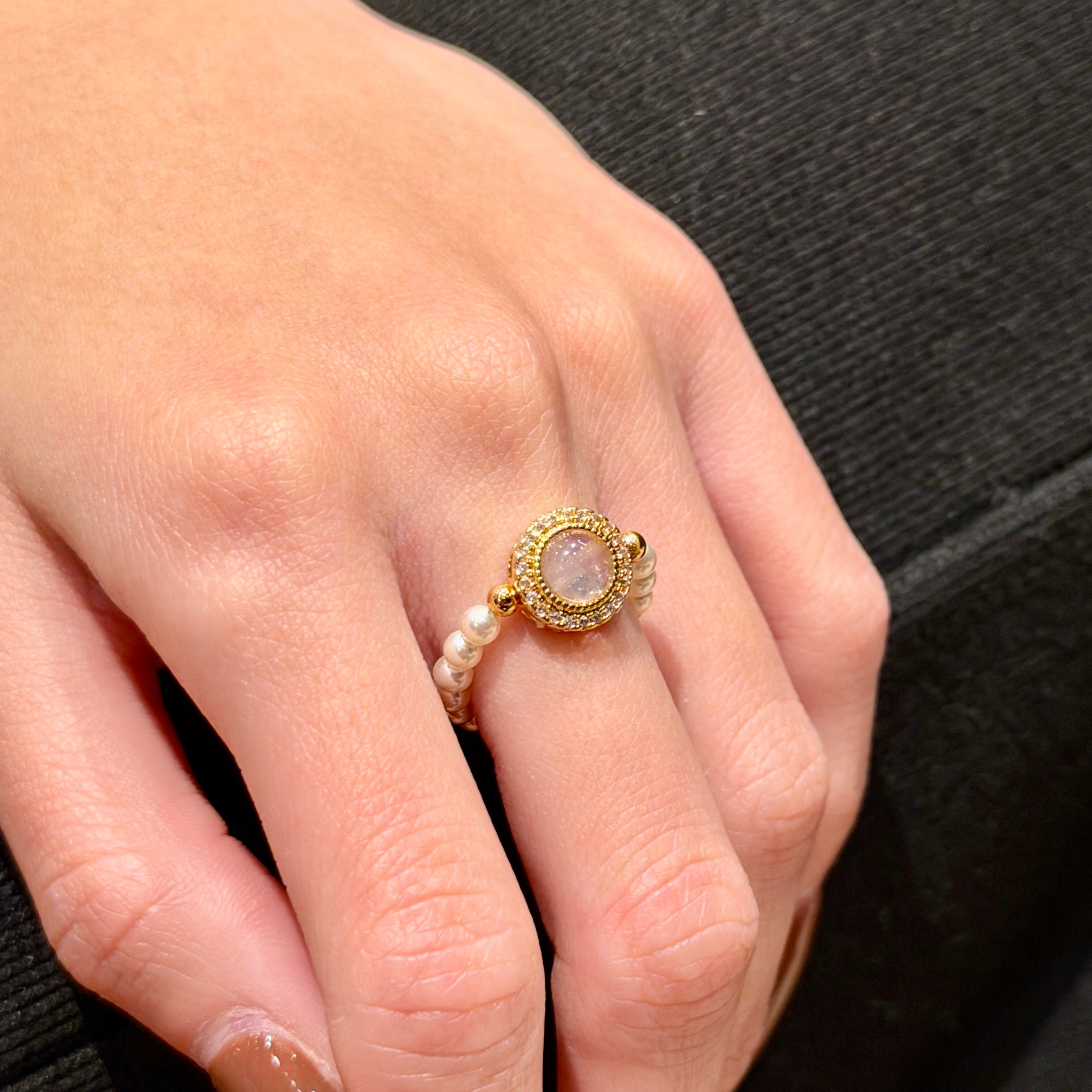SOLAR PEARL RING