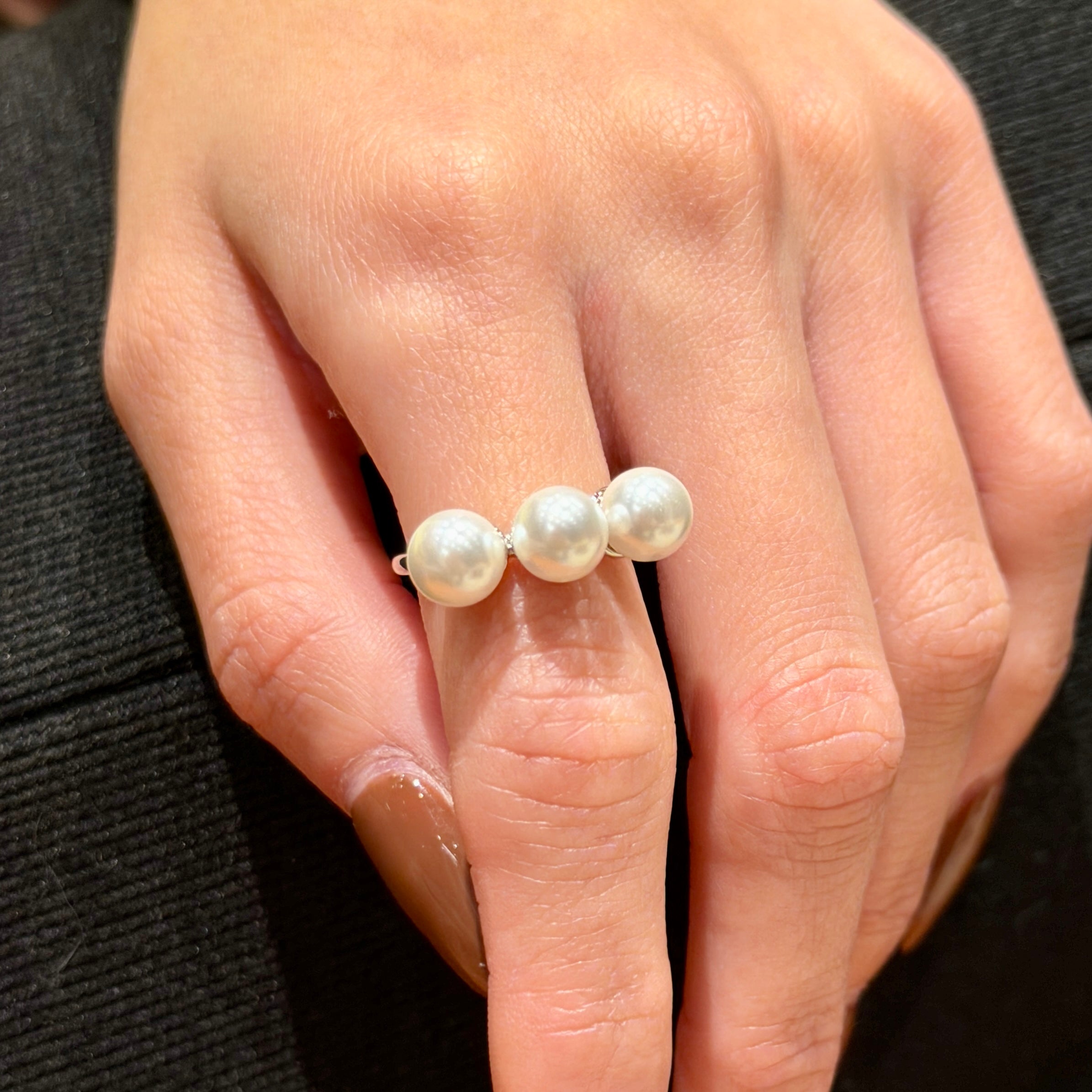 TRINITY PEARL RING