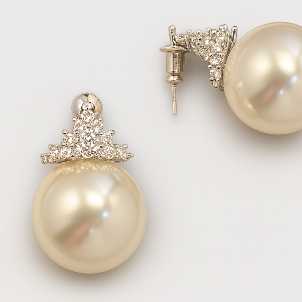 CROWN OF PEARL EARRINGS