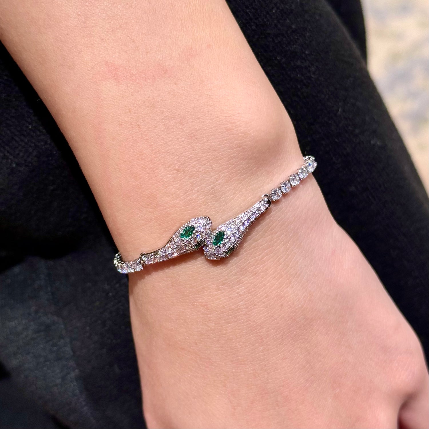 Emerald Serpent Bracelet