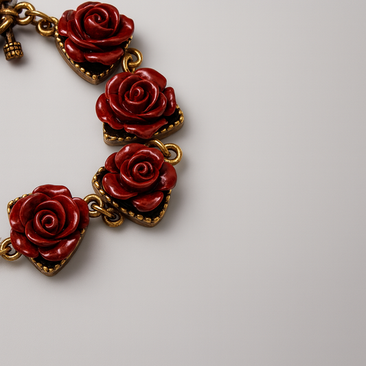 Crimson Bloom Bracelet