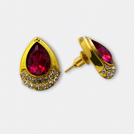 Scarlet Radiance Earrings