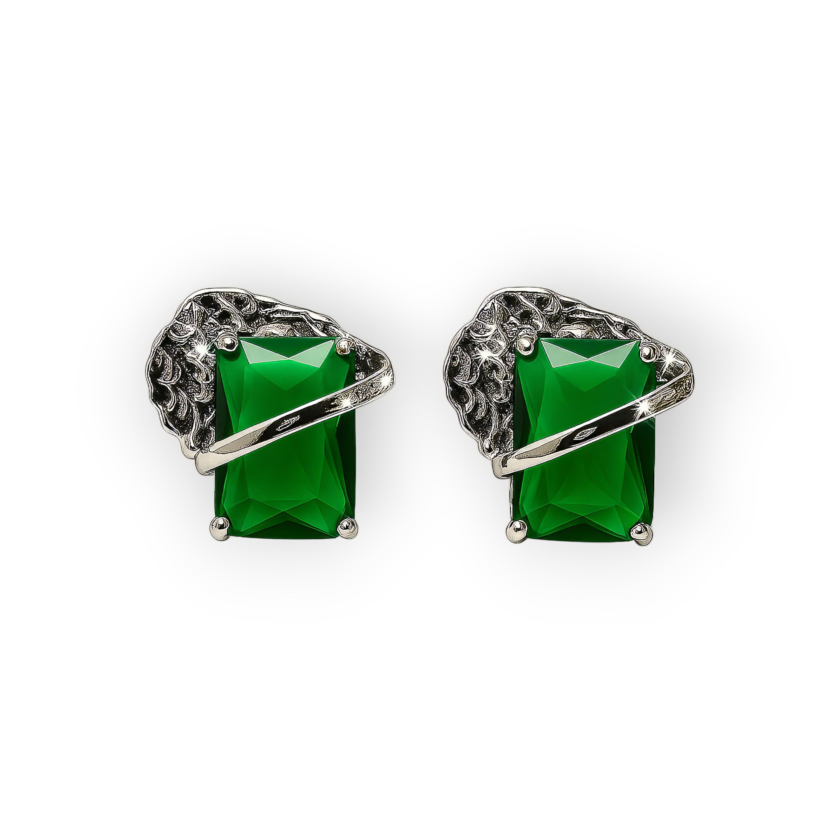 Emerald Enchant Stud Earrings