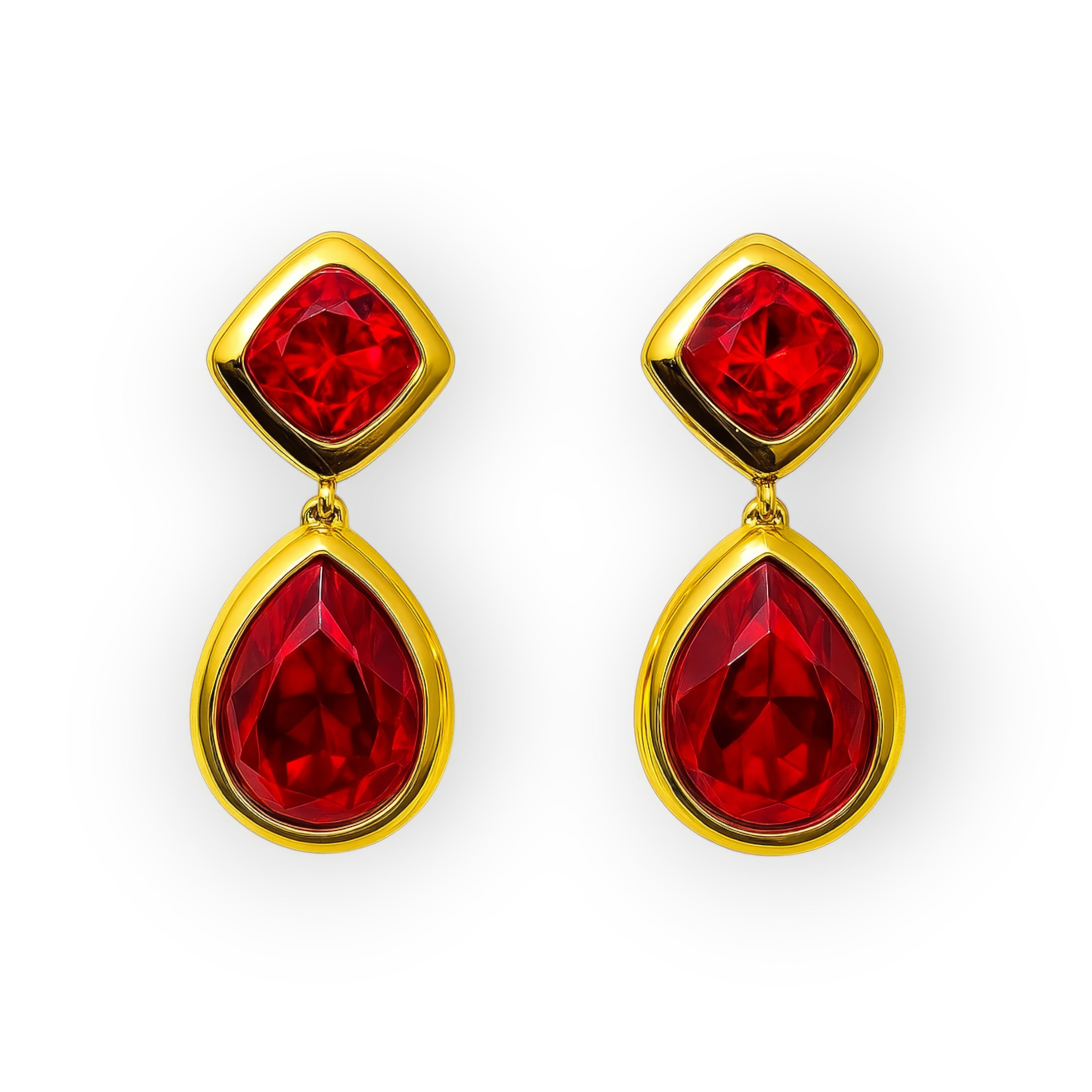 CRIMSON CASCADE EARRINGS