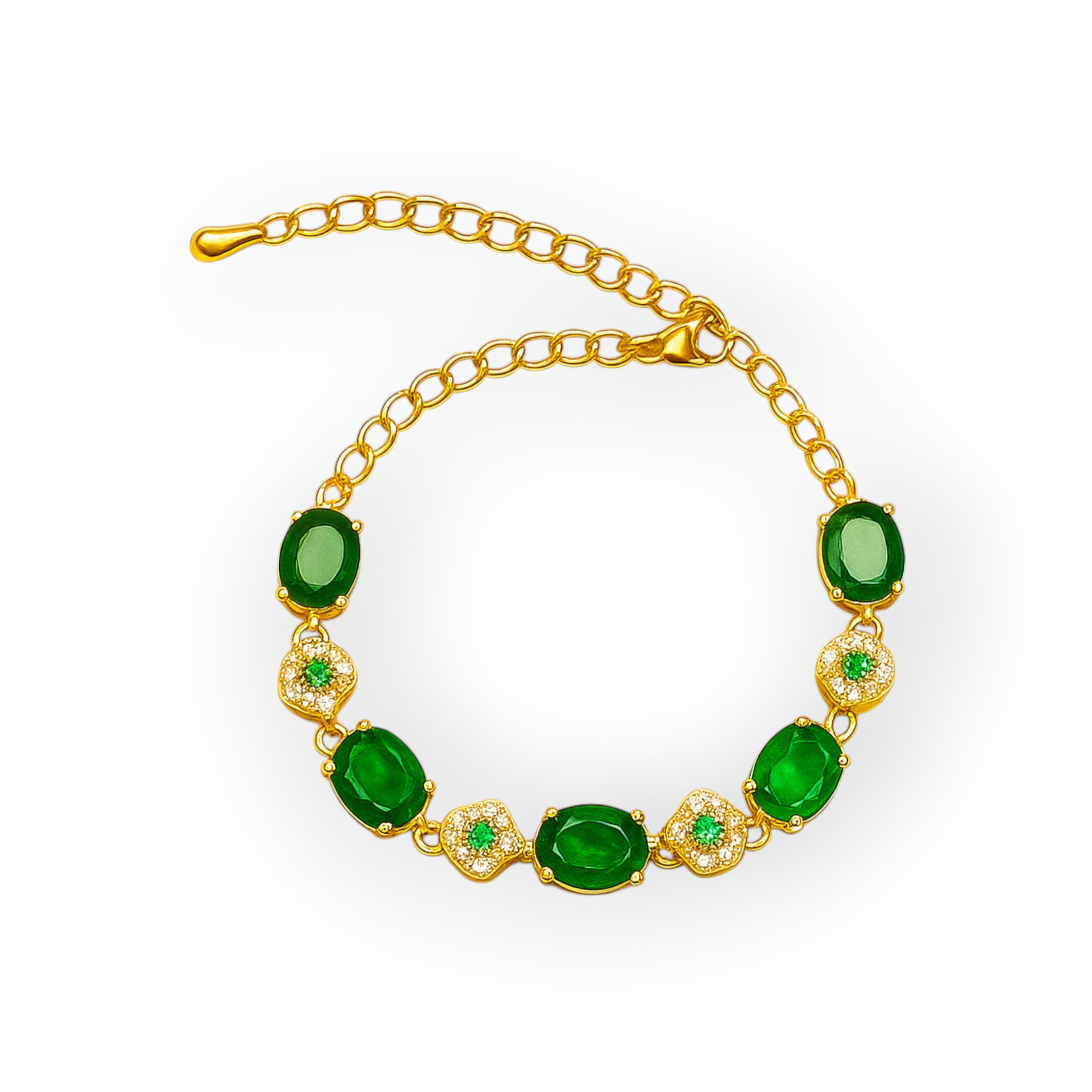 Emerald Blossom Bracelet