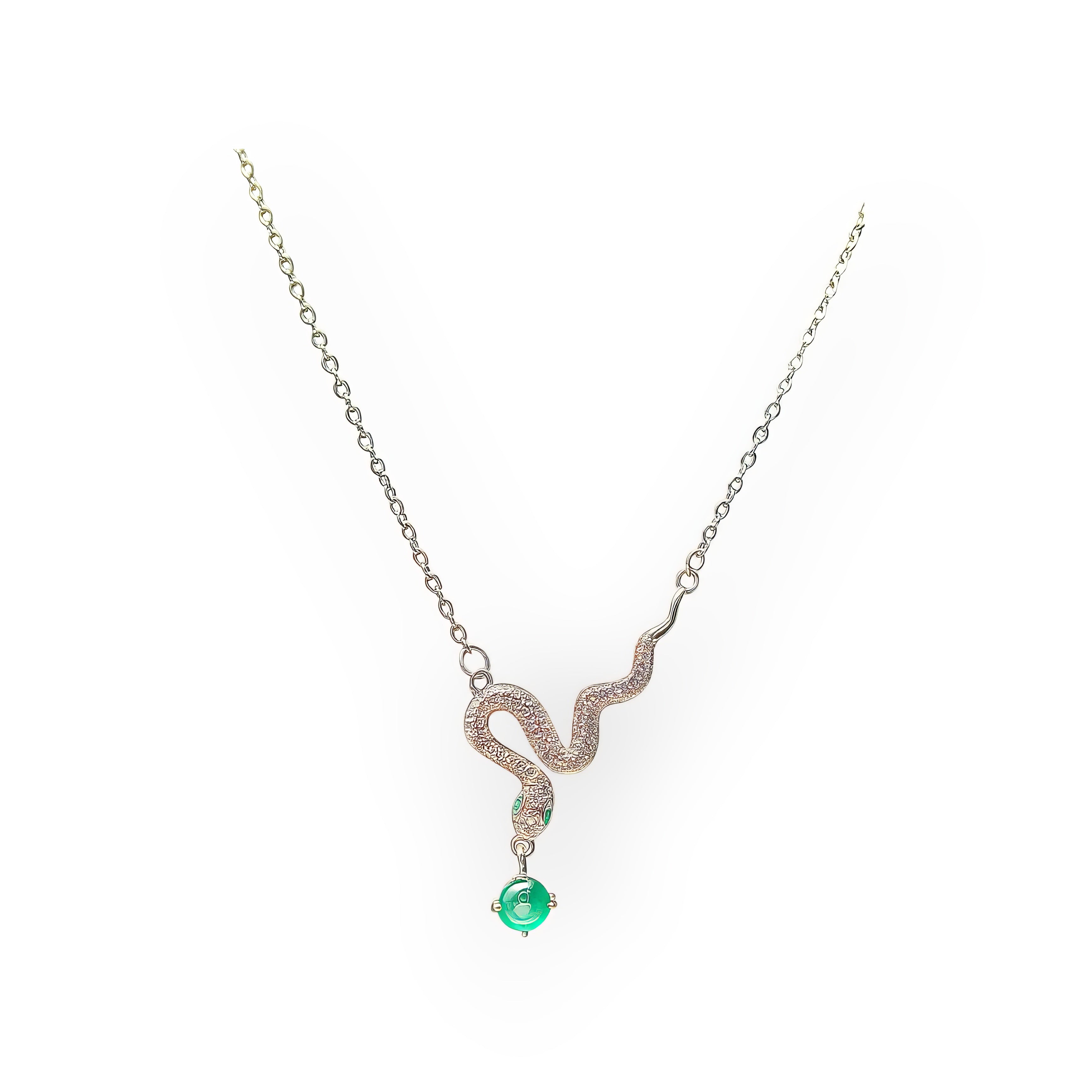 Emerald Serpent Necklace