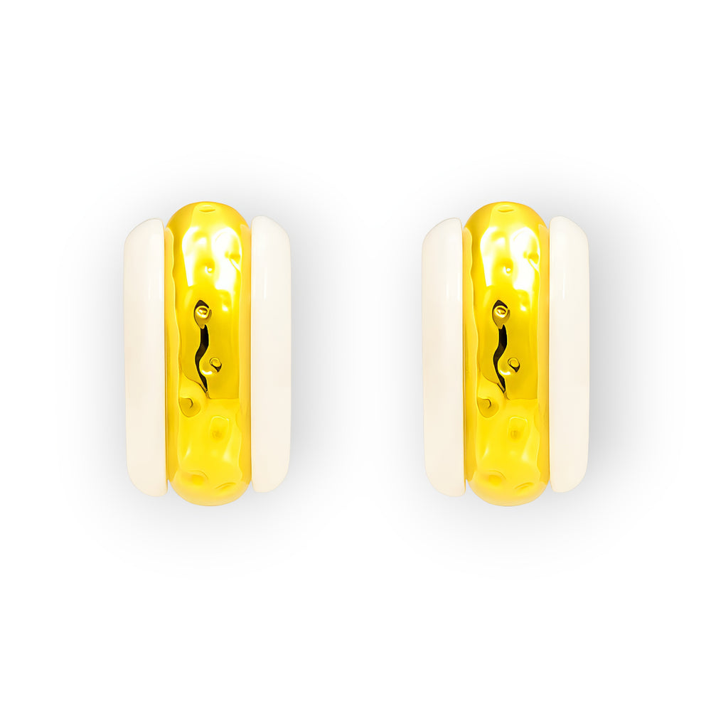 Ivory Arc Earrings