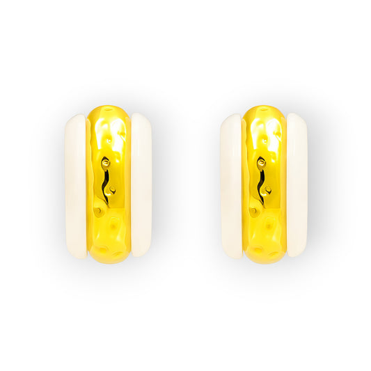 IVORY ARC EARRINGS