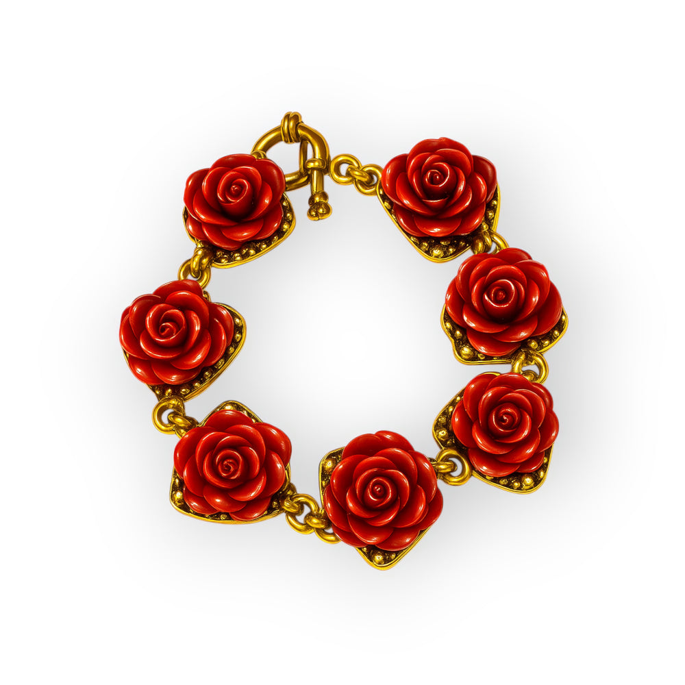 Crimson Bloom Bracelet