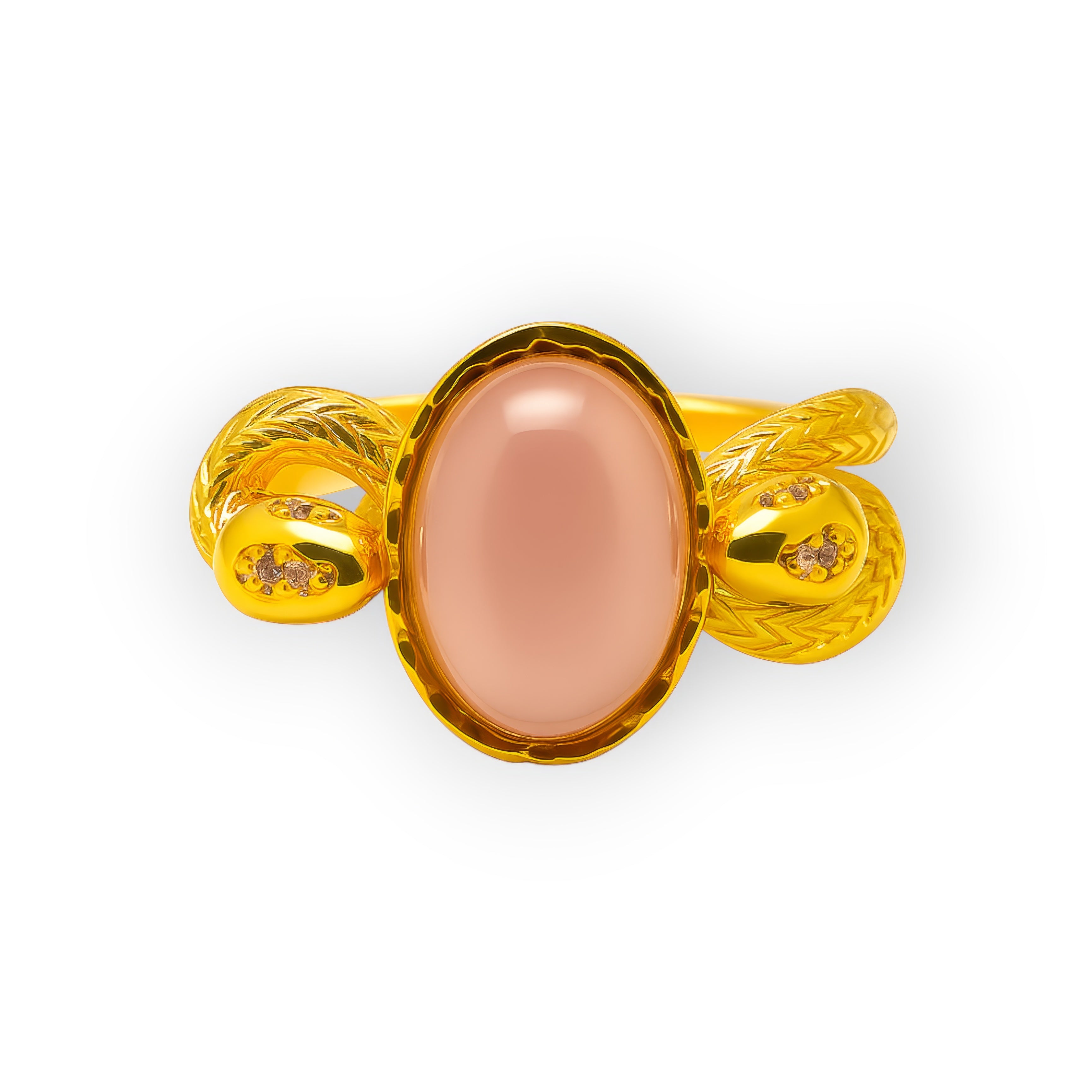 Rose Quartz Embrace Ring