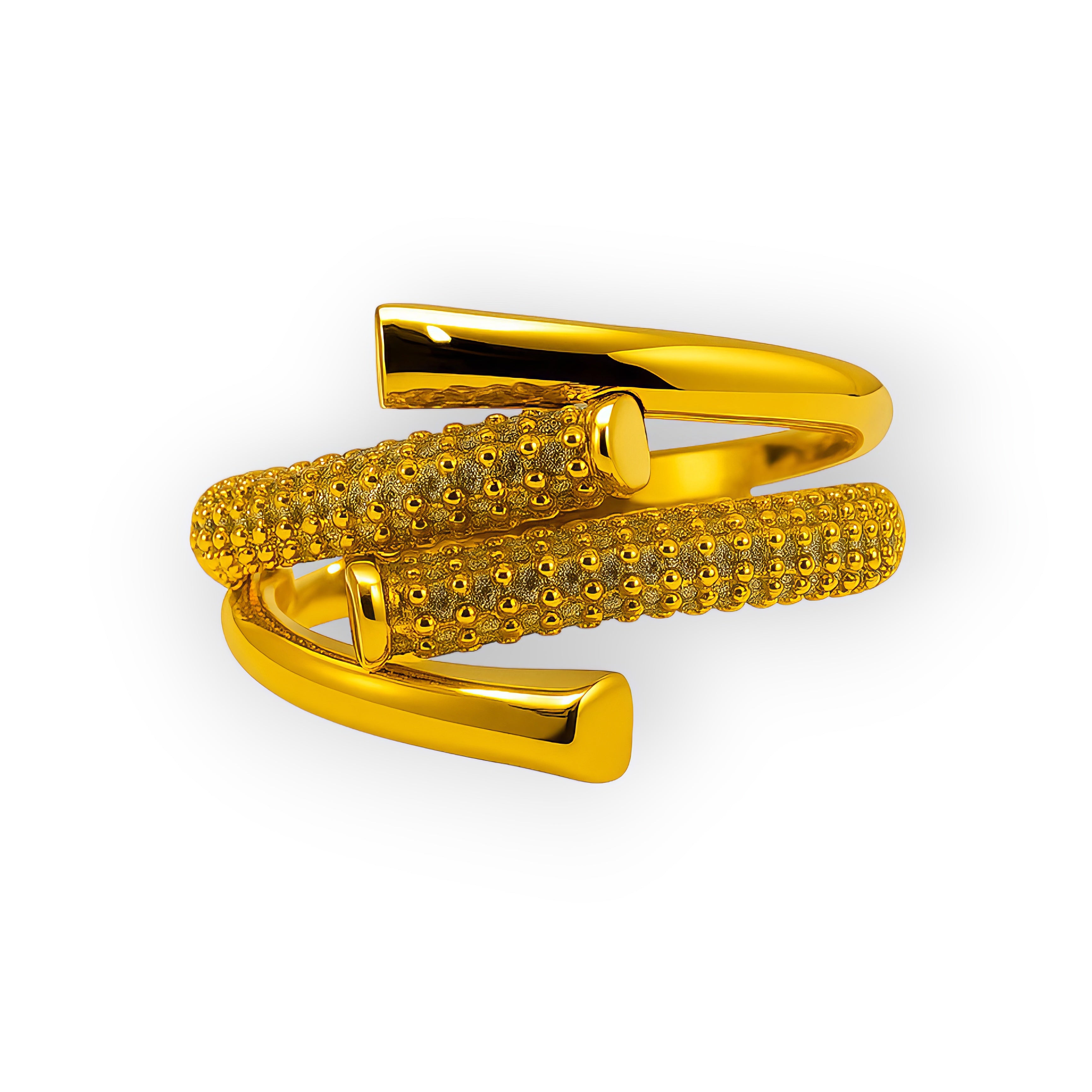 Golden Spiral Elegance Ring