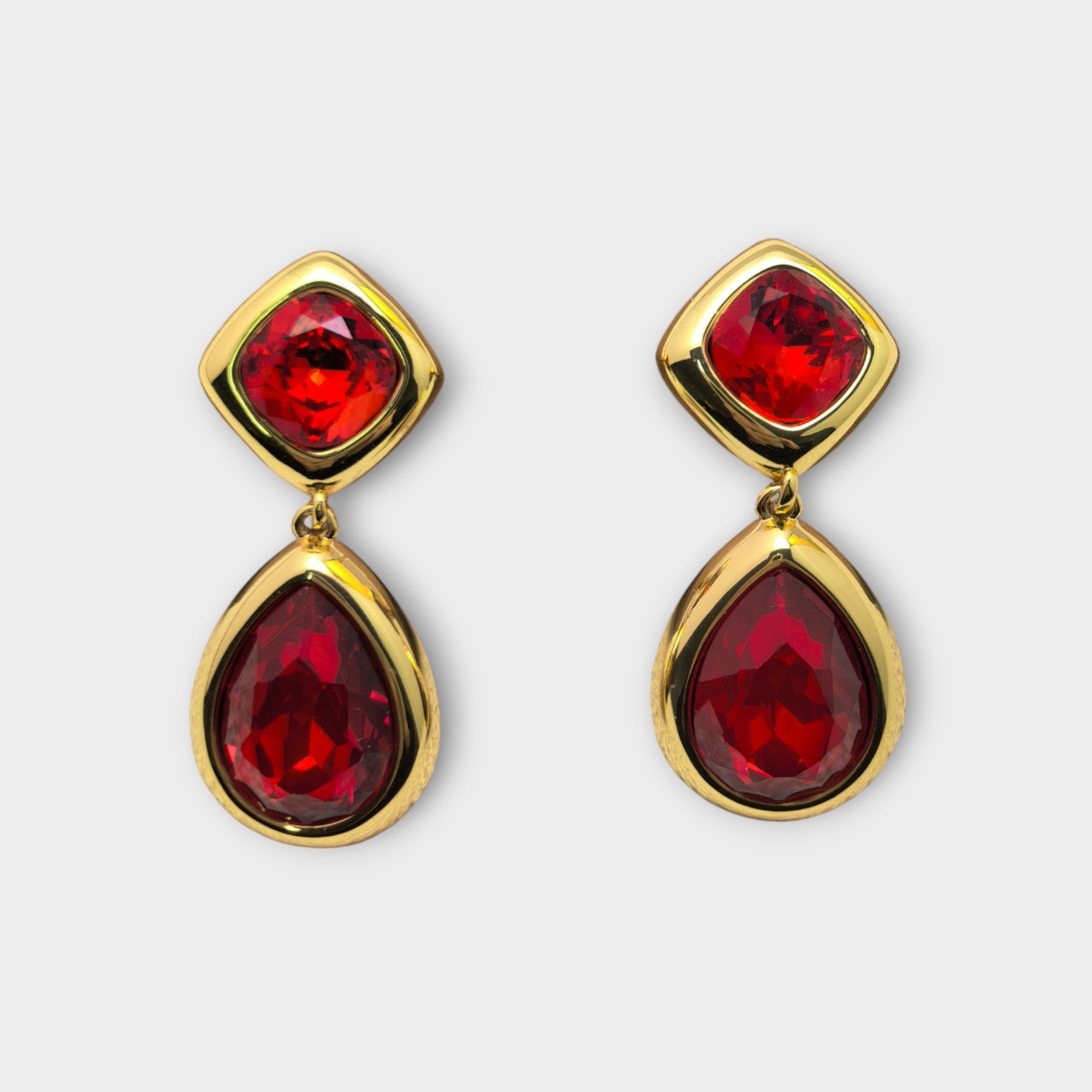 Ruby Drop Earrings