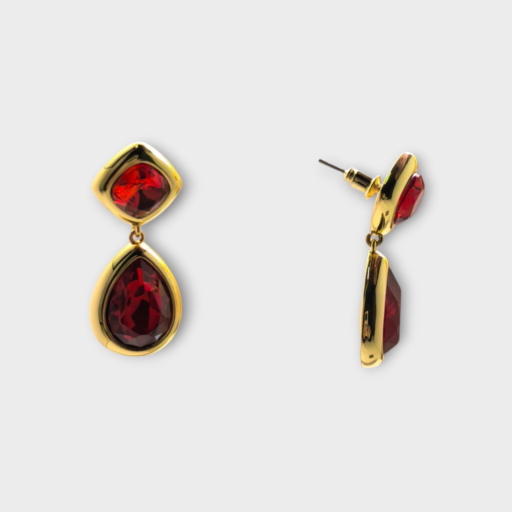 Ruby Drop Earrings