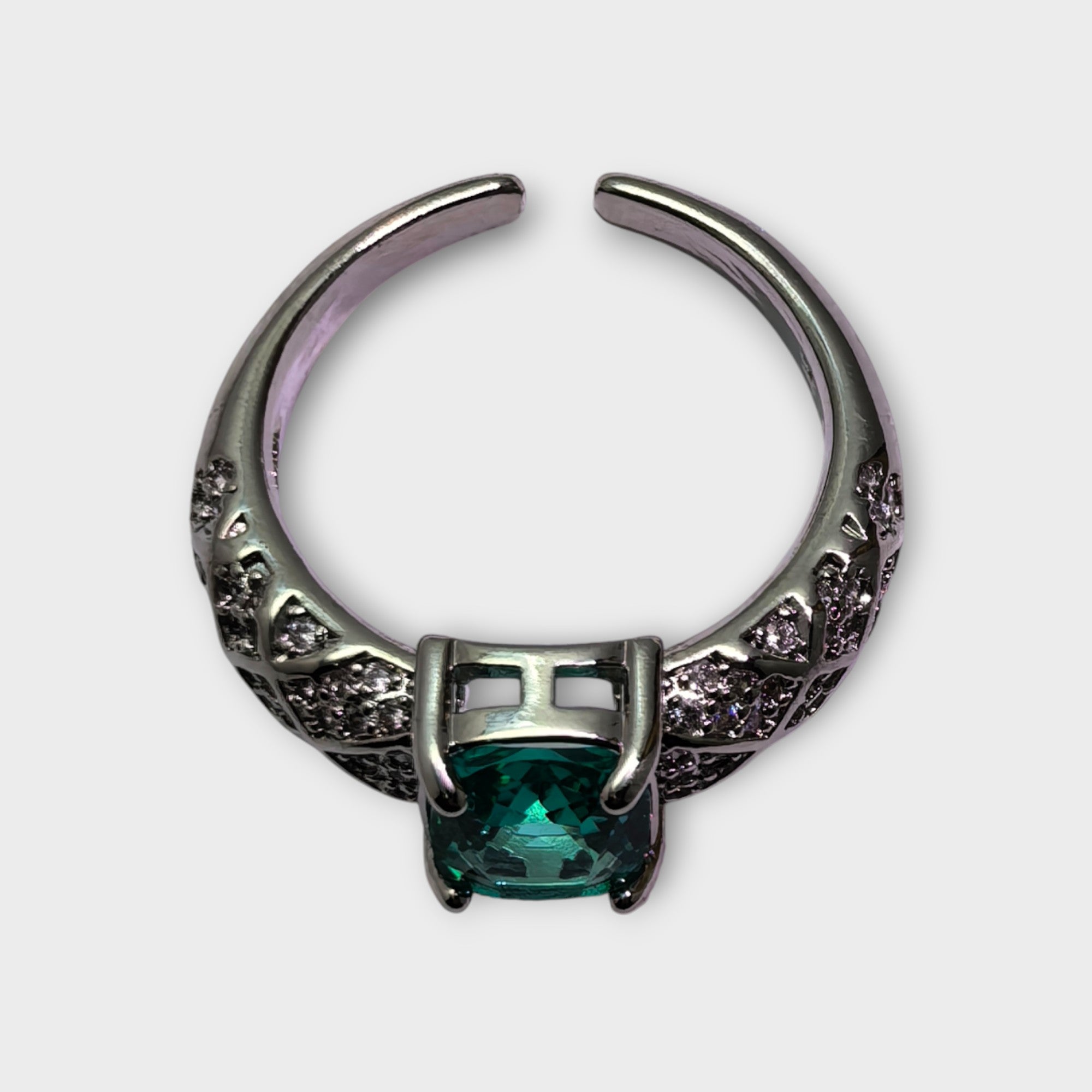 Blue Gemstone Silver Ring