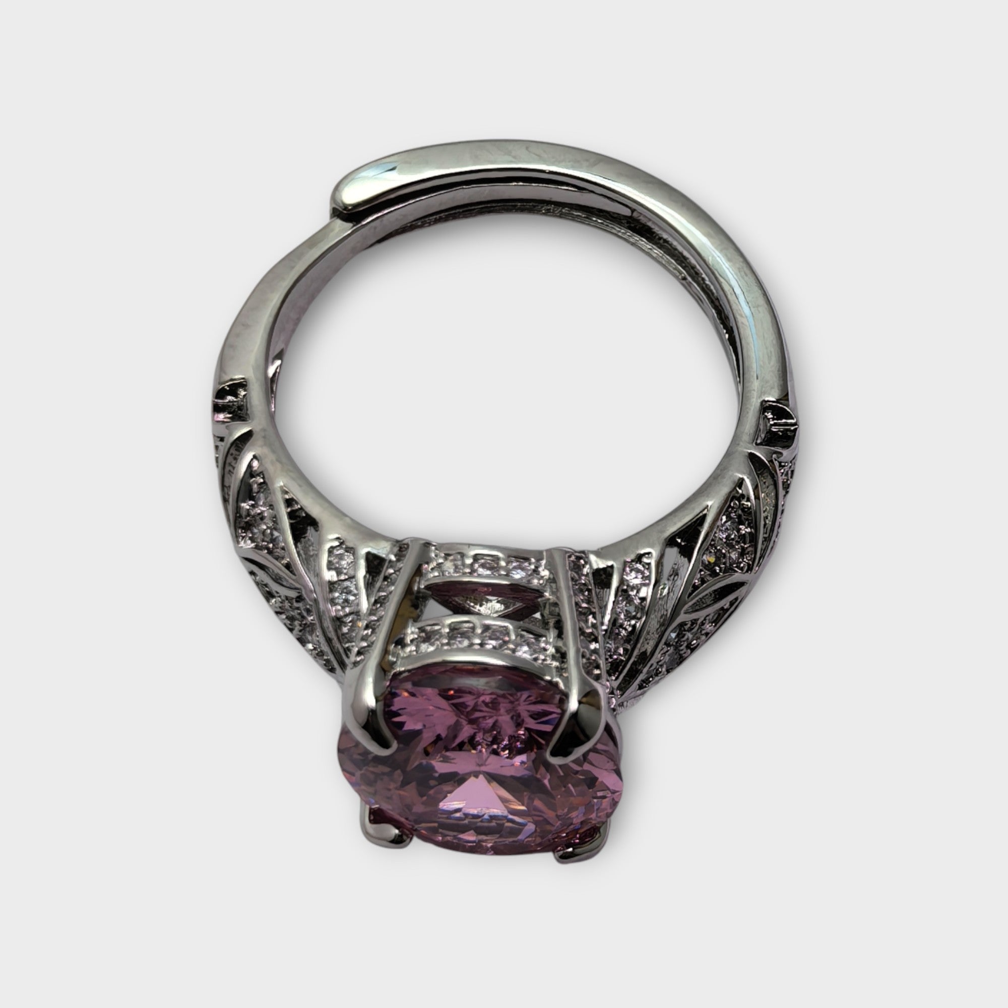 Pink Gemstone Statement Ring