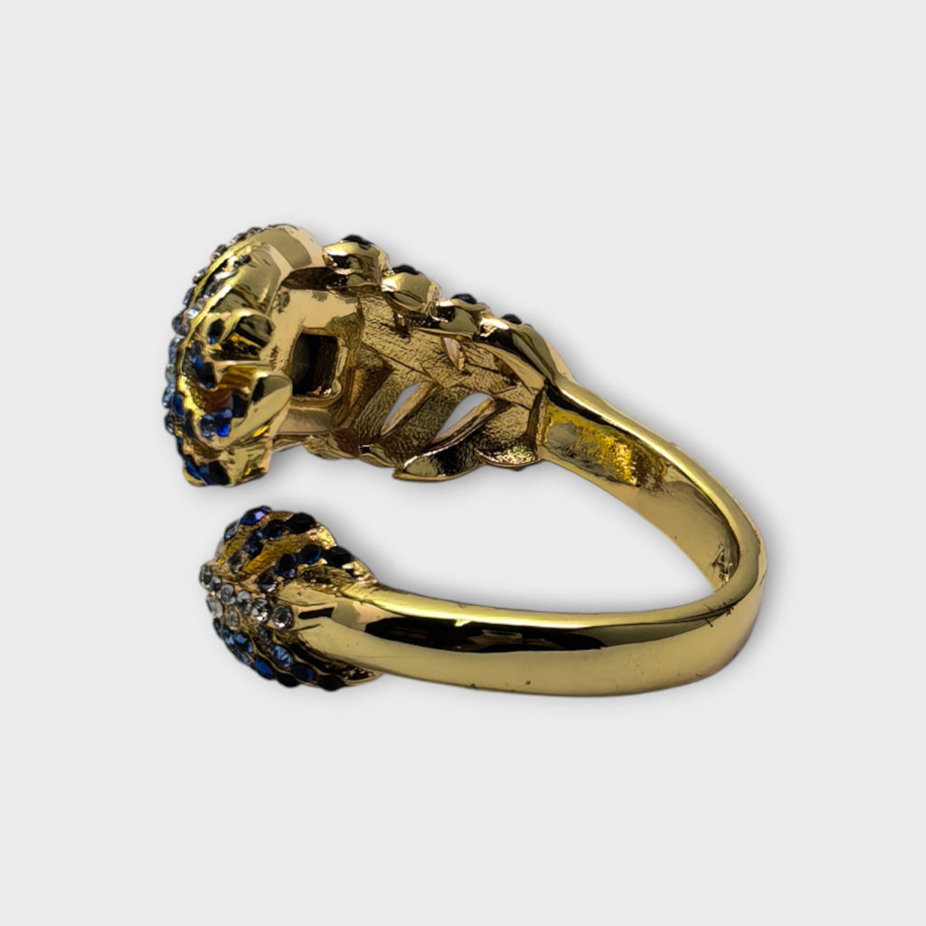 Sapphire Peacock Ring