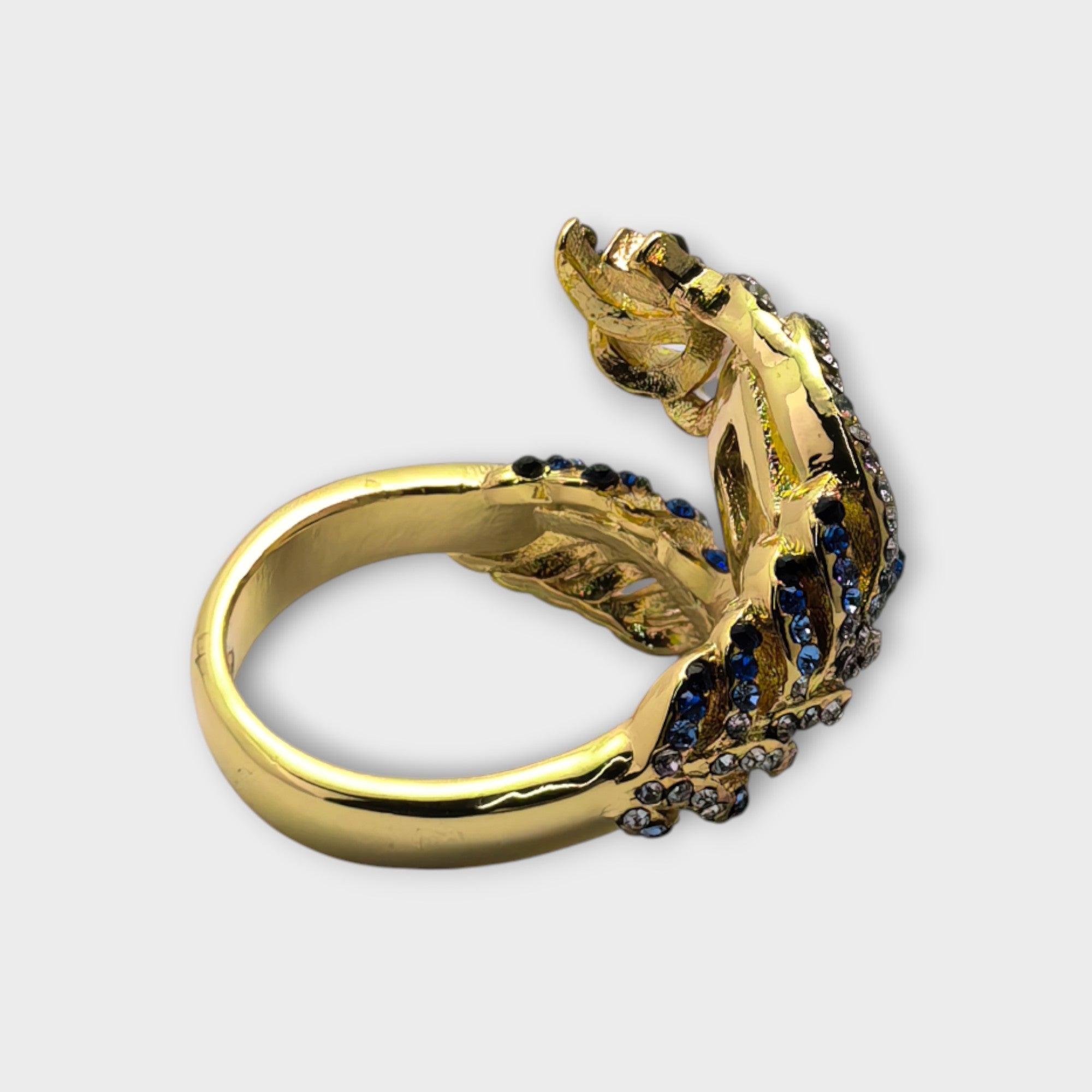 Sapphire Peacock Ring