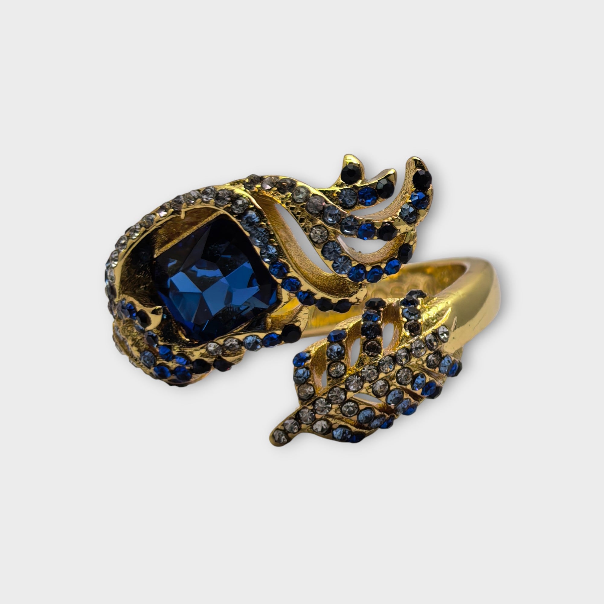 Sapphire Peacock Ring