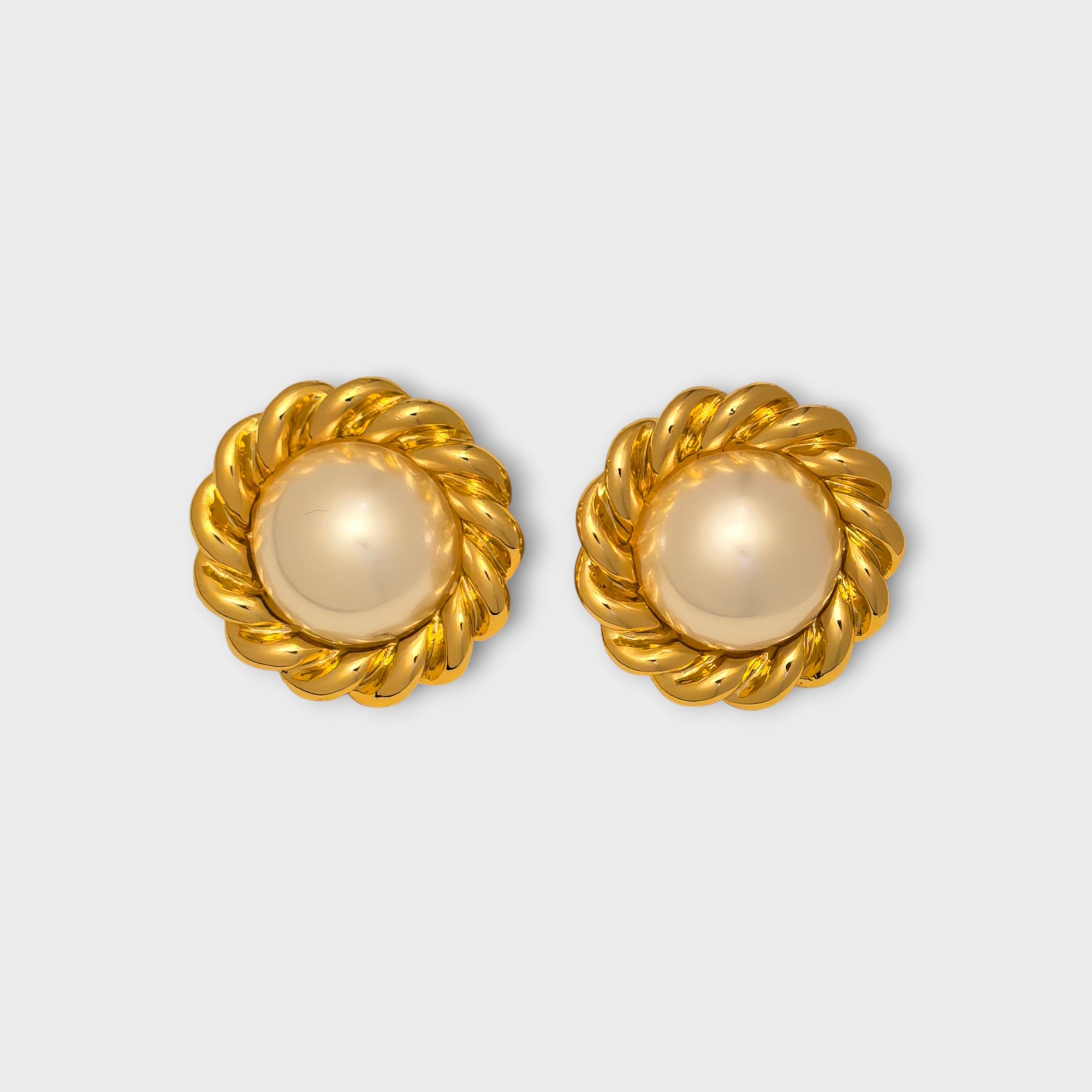 Pearl Rope Stud Earrings