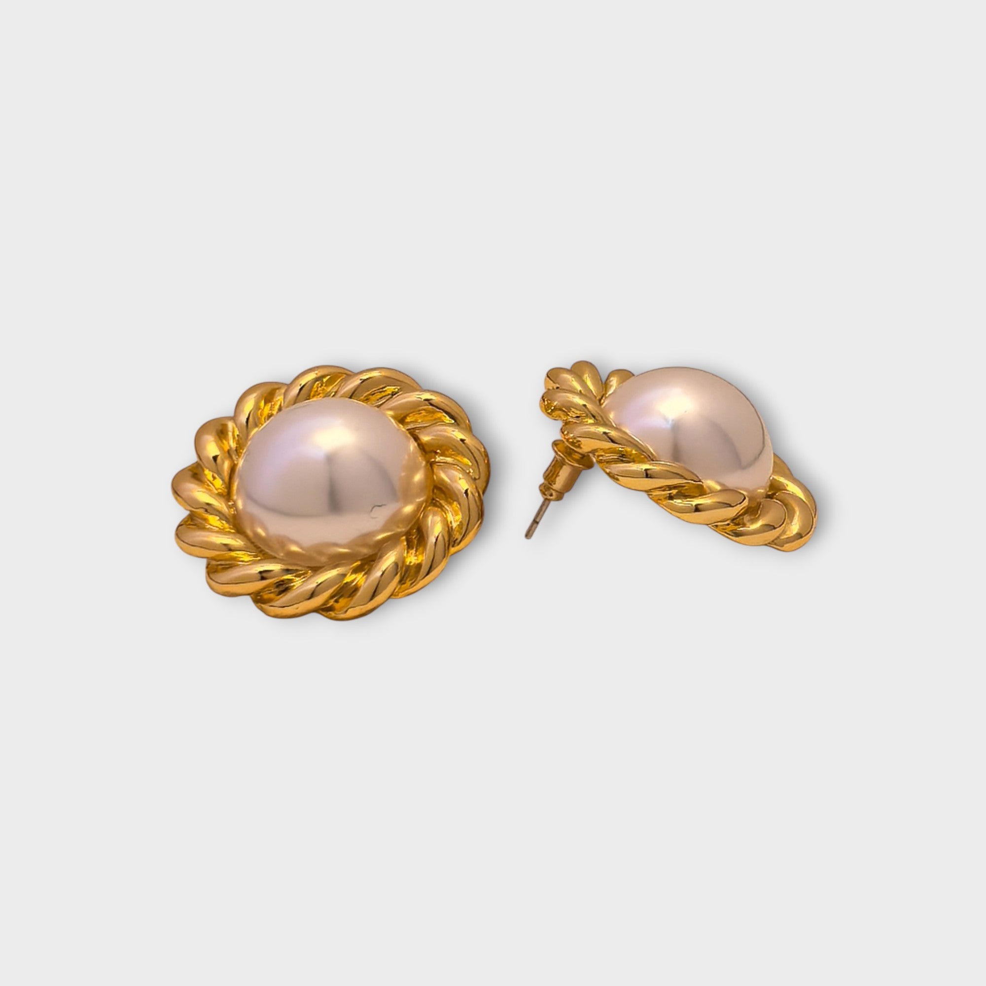 Pearl Rope Stud Earrings