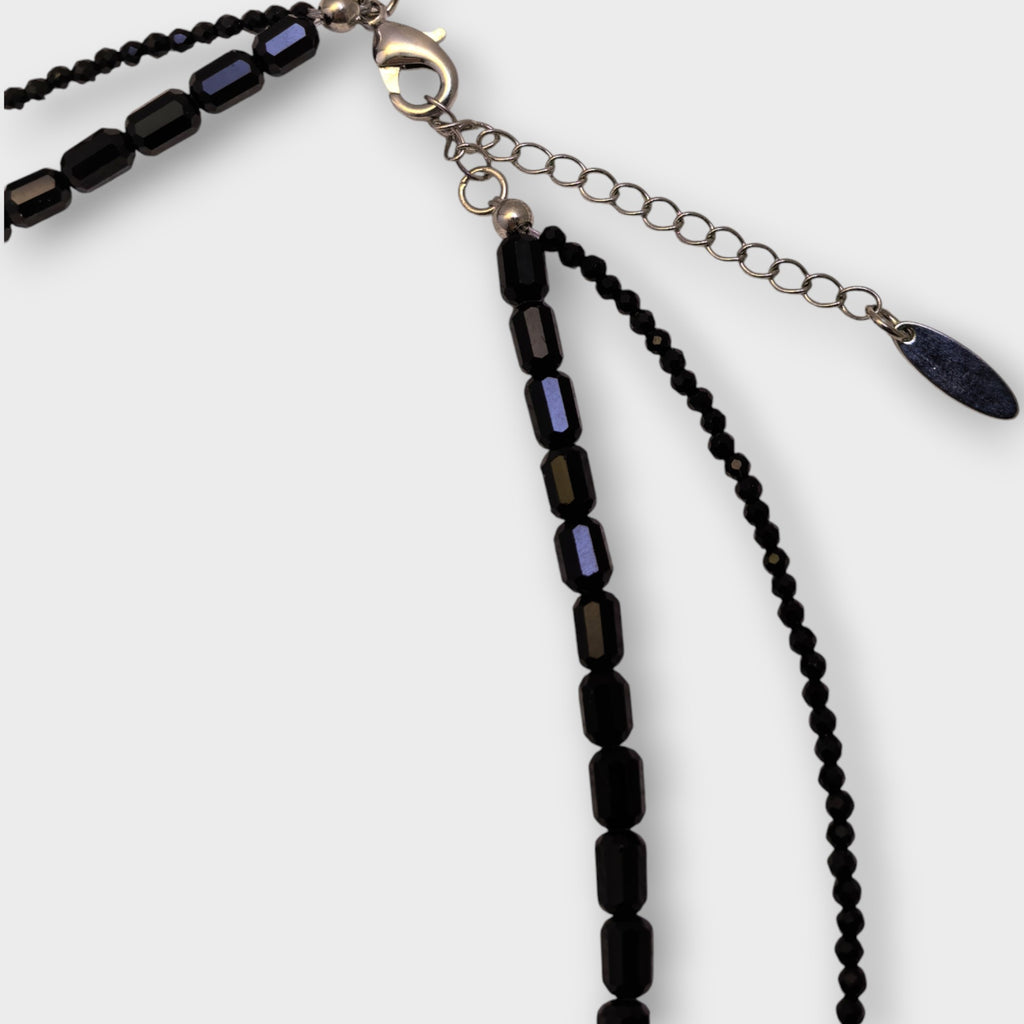 Midnight Rose Layered Necklace