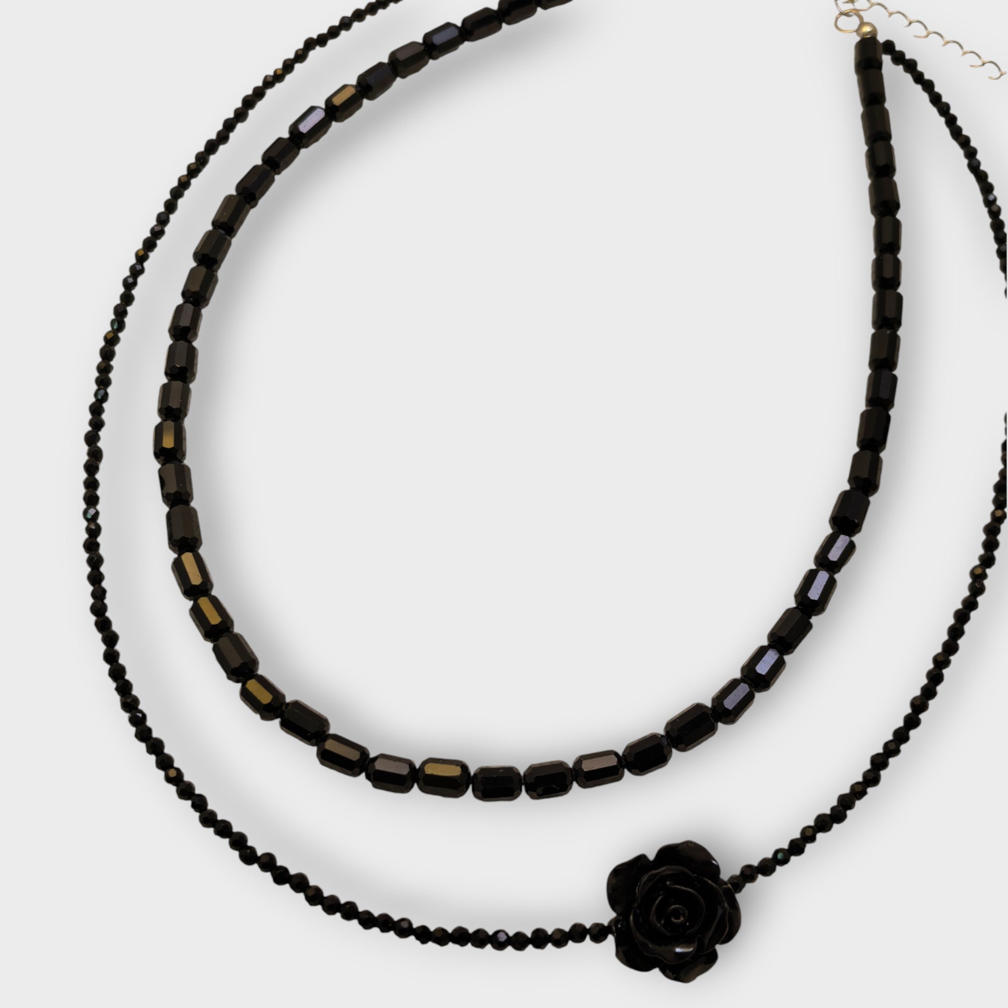 Midnight Rose Layered Necklace