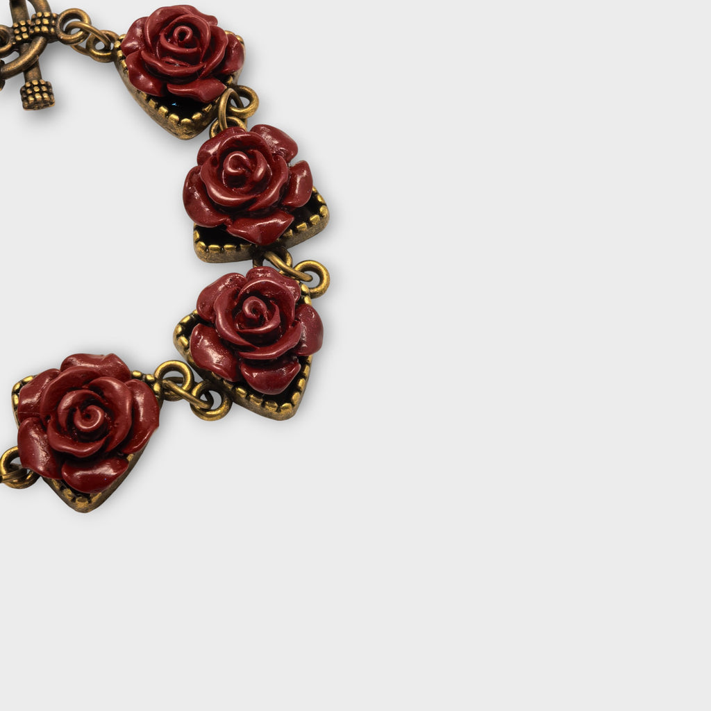 Vintage Rose Bloom Bracelet