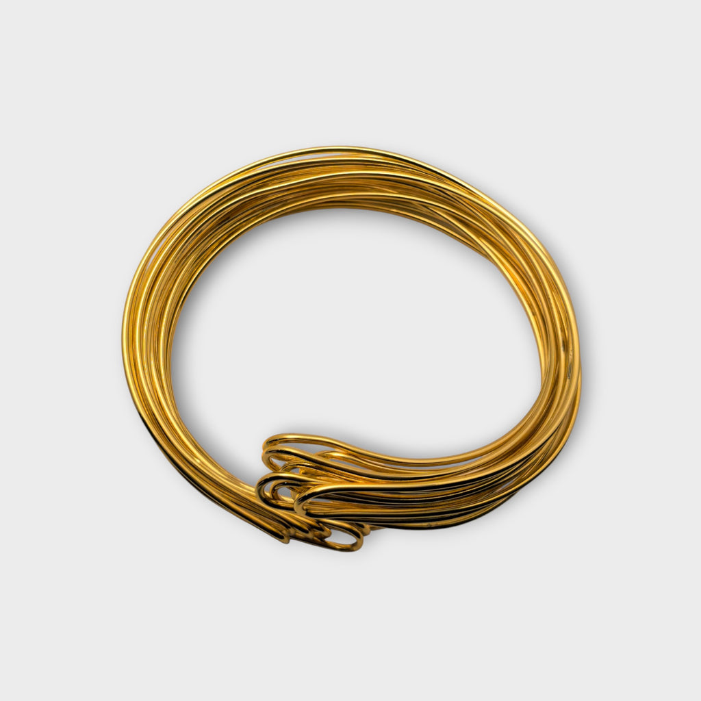 Golden Wire Wrap Cuff