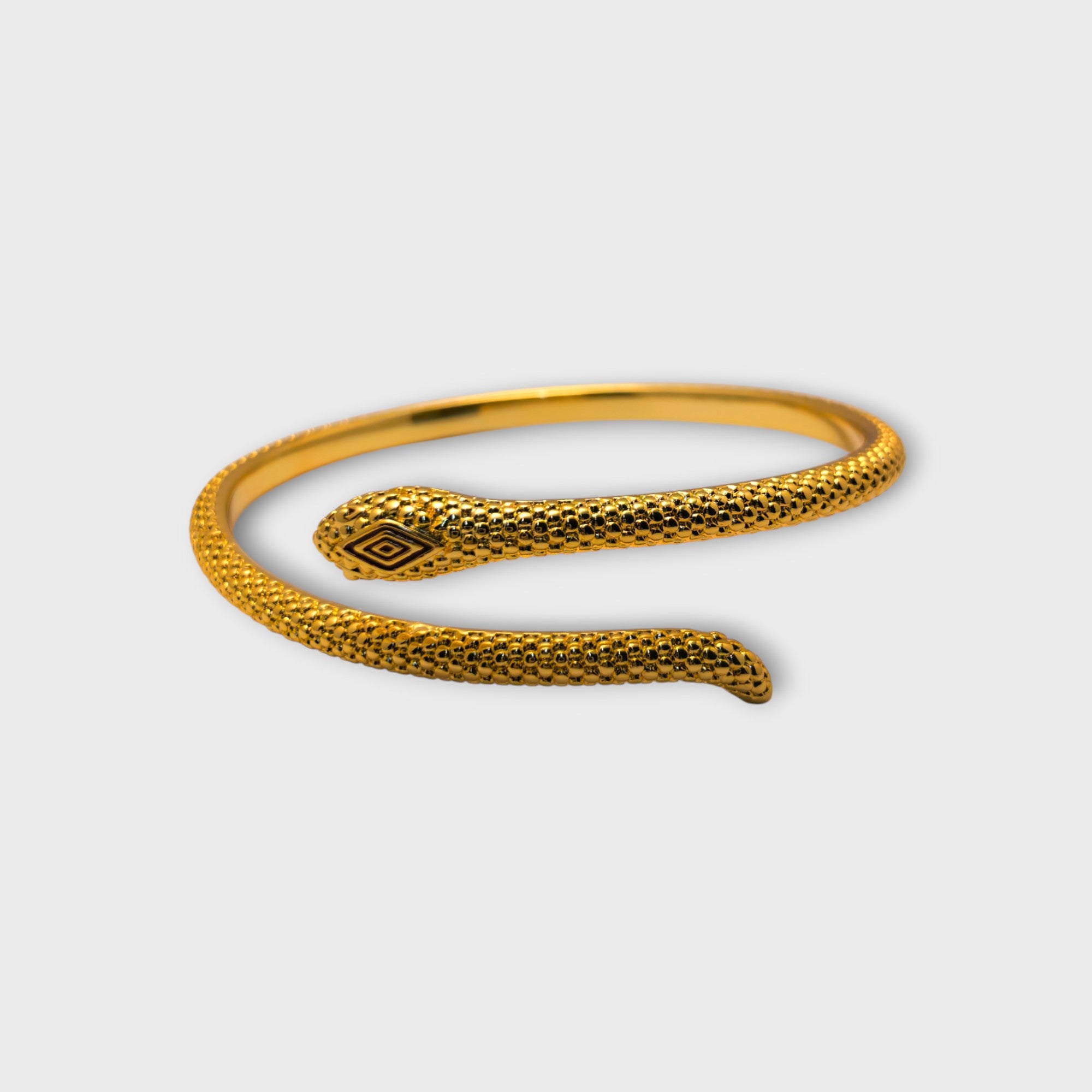 Golden Serpent Coil Bracelet