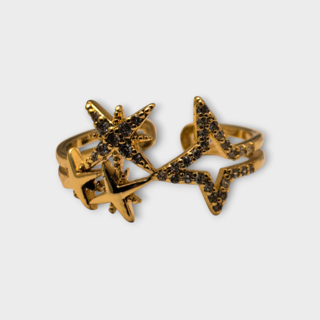 Shooting Stars Gold Ring