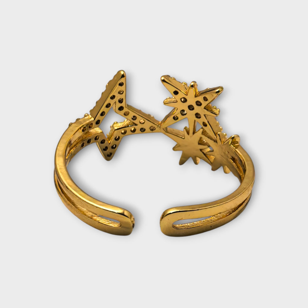 Shooting Stars Gold Ring